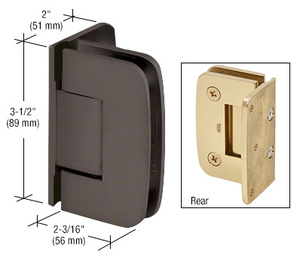 CRL Oil Rubbed Bronze Roman 044 Series Wall Mount Offset Back Plate Hinge