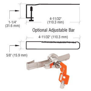CRL Optional Adjustable Bar for the KML48 Lock