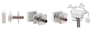 CRL Satin Chrome SQ Washer/Stud Replacement Set