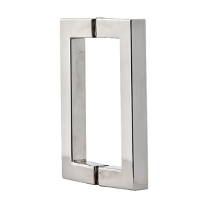 Polished Chrome 6" Square Style Back-to-Back Handles