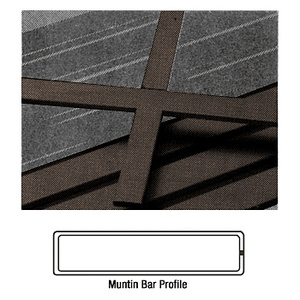 CRL Bronze 3/16" x 5/8" Muntin Bar