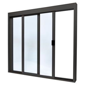 CRL Duranodic Bronze Anodized Standard Size Manual DW Deluxe Service Window, Glazed with Full Bottom Track