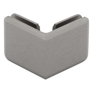 Brushed Nickel 90 Glass to Glass Premier Series Clip