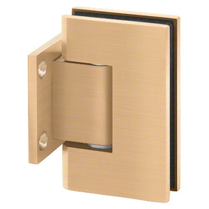 Satin Brass Wall Mount with Short Back Plate Designer Series Hinge