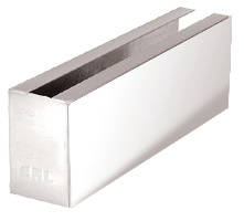 CRL 316 Polished Stainless 12" Welded End Cladding for B7S Series Heavy-Duty Square Base Shoe