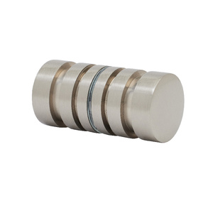 CRL Brushed Nickel Contemporary Style Back-to-Back Shower Door Knobs
