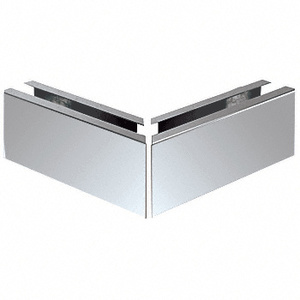 CRL Polished Stainless 12" Mitered 90 Degree Corner Cladding for L68S Series Laminated Square Base Shoe