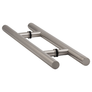 Brushed Stainless Steel (H) Style Back To Back Handle 12" CTC/24" Overall