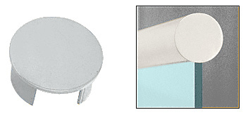 CRL Satin Anodized End Cap for 2-1/2" Cap Railing