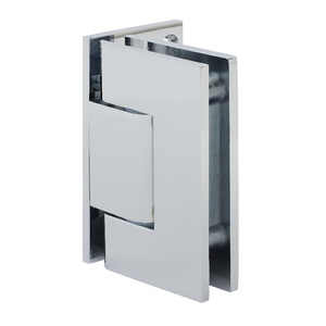 CRL Polished Chrome Adjustable Wall Mount Offset Back Plate Hinge