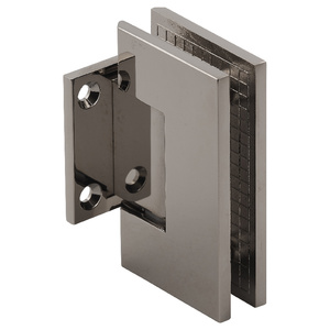 Polished Nickel Wall Mount with Short Back Plate Adjustable Designer Series Hinge