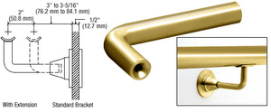 CRL Polished Brass Newport Series Extension Arms for HR2D Series Brackets