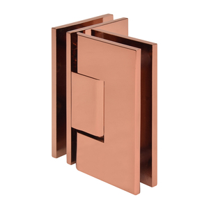 CRL Rose Gold Vienna 092 Series 90 Degree Glass-to-Glass Hinge