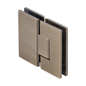 CRL Antique Brass Vienna 180 Series Glass-to-Glass Hinge