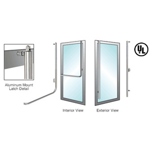 CRL-Blumcraft® Polished Stainless Right Hand Reverse Aluminum Door Mount Keyed Access "FS" Balanced Panic Handle