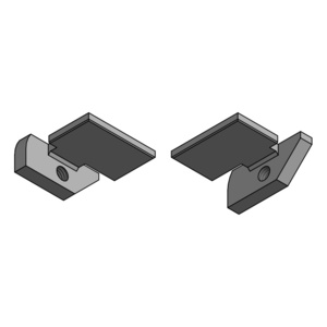 Fallbrook Matte Black Transom Support Clip (1 Pair)