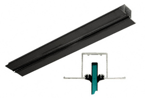 CRL Black Powder Coated Pocket Snap-In Channel - 120"