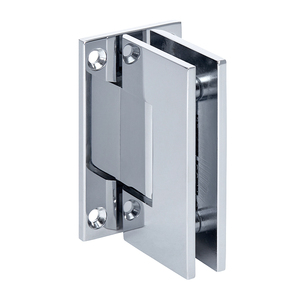 CRL Brushed Nickel Adjustable Wall Mount Offset Back Plate Hinge