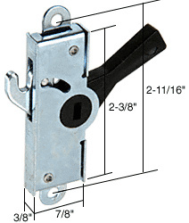 CRL Internal Lock with 2-11/16" Screw Holes for Adams Rite®