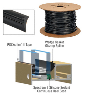 CRL Tremco® .120" Wedge Gasket Glazing Spline