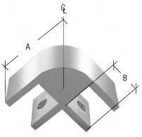 CRL Chrome Two-Way 90 Degree Standard Connector for 1/2" Glass