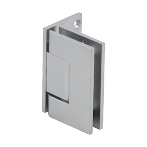 CRL Satin Chrome Geneva 044 Series Wall Mount Offset Back Plate Hinge