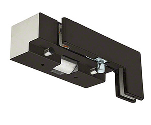 CRL Black/Bronze RH Sidelite Mount Transom Patch Fitting With PK/ESK Electric Strike