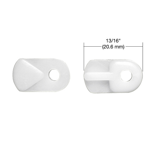 CRL White Nylon Flush Screen Clips - Pack | CRL