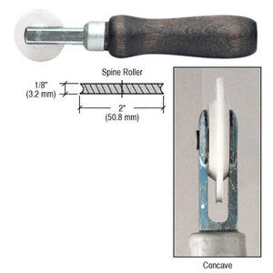 CRL 1/8" Single Concave Edge Nylon Wheel Spline Roller