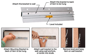 CRL 6" Hangman® Mirror and Picture Hanging System