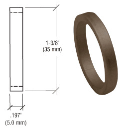 CRL Dark Bronze .197" Straight Cylinder Ring