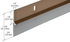 CRL Brown Aluminum Door Sweep