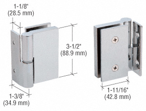 CRL 316 Brushed Stainless Single Acting Right Hand Wall-to-Glass Gate Hinge