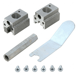 CRL Satin Aluminum Jackson® Hurricane Impact Door Kit for use with Concealed Vertical Rod Exit Devices