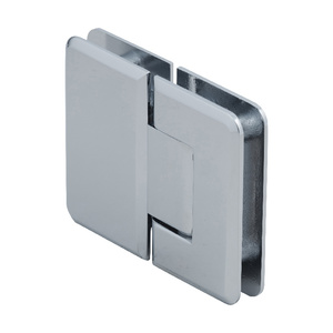 CRL Polished Chrome Pinnacle 180 Series 180 Degree Glass-to-Glass Standard Hinge