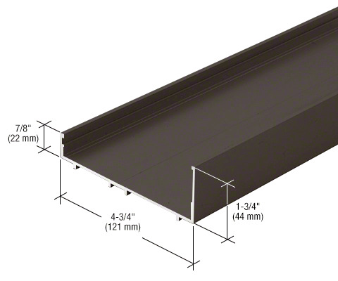 CRL-U.S. Aluminum Bronze Black Anodized Stacking Head and Sill Channel ...