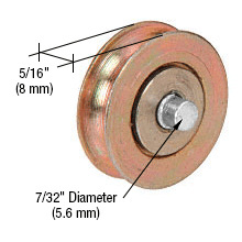 CRL 1-1/8" Diameter Steel Ball Bearing Replacement Roller 5/16" Wide