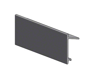 Fallbrook XL Brushed Nickel Fixed Panel Clip 236" Length