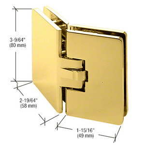 CRL Brass Milano 135 Degree Glass-to-Glass Hinge