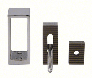 CRL Brushed Stainless Track Holder Fitting for Wall Only for SRSER78BS Deluxe Senior Serenity Sliding System