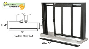 CRL Duranodic Bronze Self-Closing Deluxe Sliding Service Window with ...