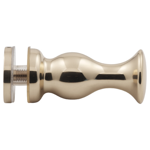 Polished Brass Single Mount Colonial Series Knob | USH