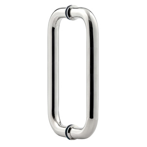 Polished Stainless Steel 8" Standard Tubular Back to Back Handles with Washers