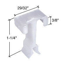 CRL 29/32" Wide Nylon Top Guide for International Doors