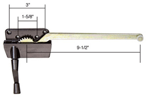 CRL Bronze 9-1/2" Left Hand Casement Window Operator