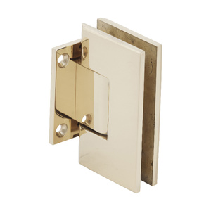 CRL Polished Brass Vienna 074 Series Wall Mount Short Back Plate Hinge
