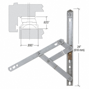 CRL 24" 4-Bar Heavy-Duty Stainless Steel Project-Out Hinge
