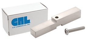 CRL Satin Nickel Adapter Block for Prima, Shell and Rondo Hinges