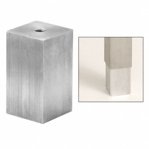 CRL Mill Aluminum Concealed Mounting Lug for 1-1/2" Square Tubing