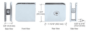 CRL Polished Chrome Oversized Fixed Panel U-Clamp